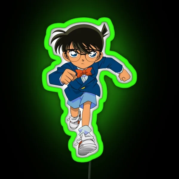 Detective Conan Cartoon RGB Neon Sign
