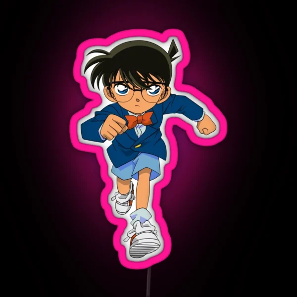 Detective Conan Cartoon RGB Neon Sign