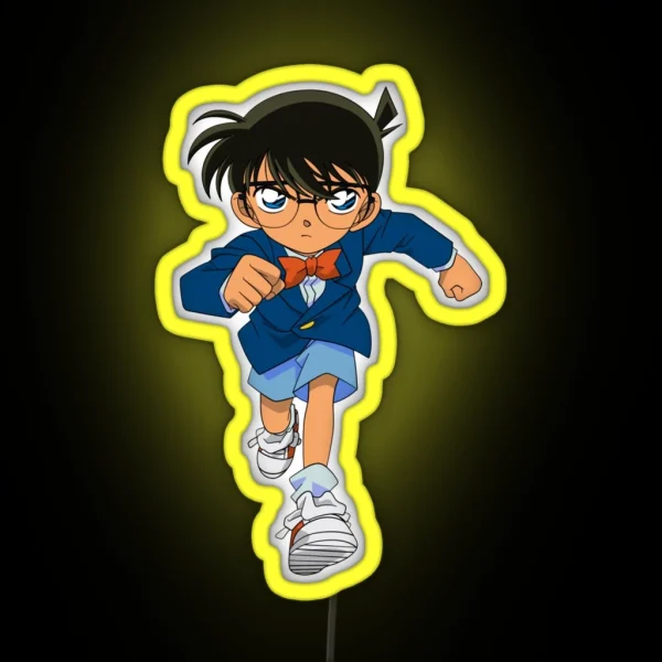 Detective Conan Cartoon RGB Neon Sign