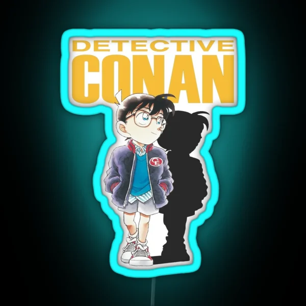 Detective Conan Cartoon RGB Neon Sign