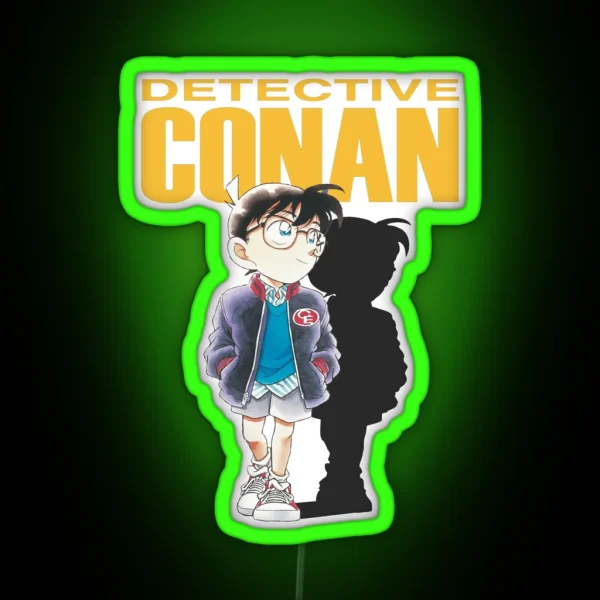 Detective Conan Cartoon RGB Neon Sign