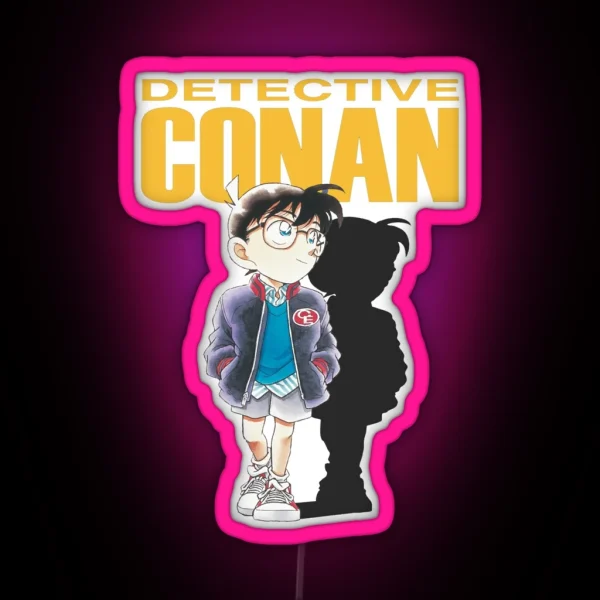 Detective Conan Cartoon RGB Neon Sign