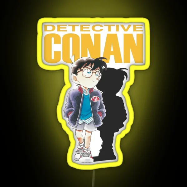 Detective Conan Cartoon RGB Neon Sign