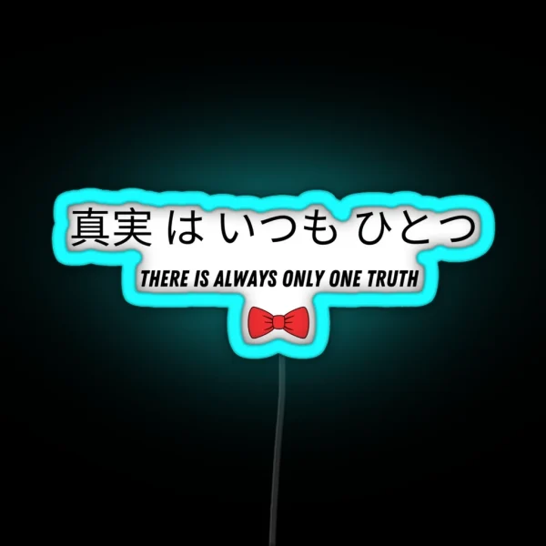 Detective Conan Catch Phrase RGB Neon Sign