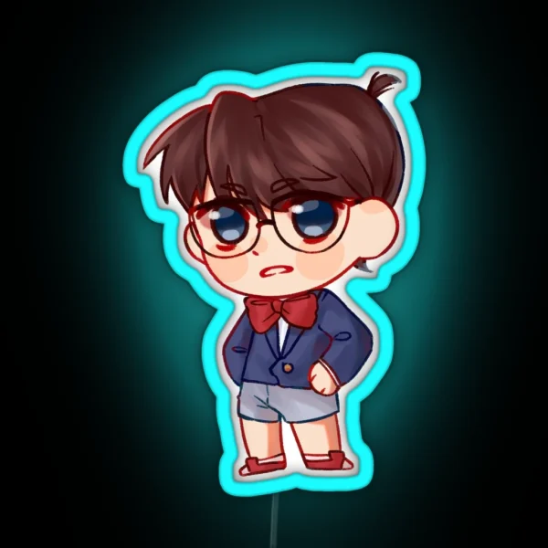 Detective Conan Chibi RGB Neon Sign