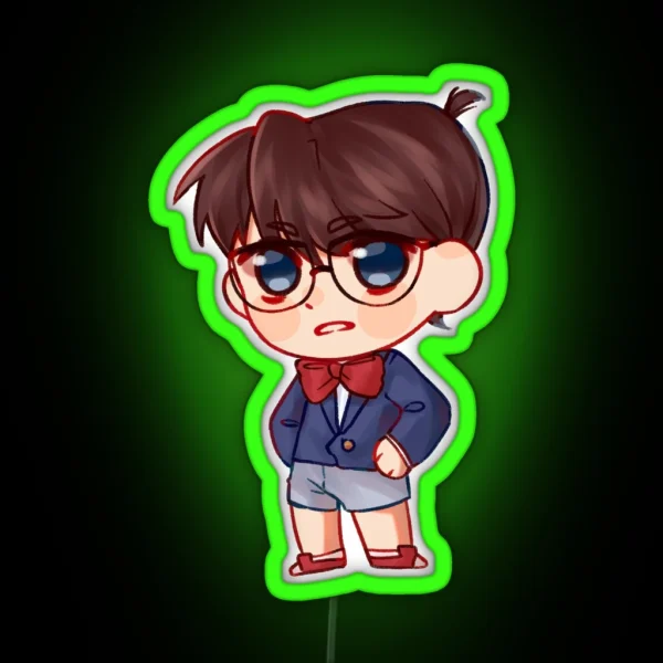 Detective Conan Chibi RGB Neon Sign