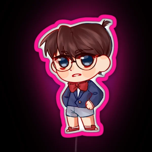 Detective Conan Chibi RGB Neon Sign