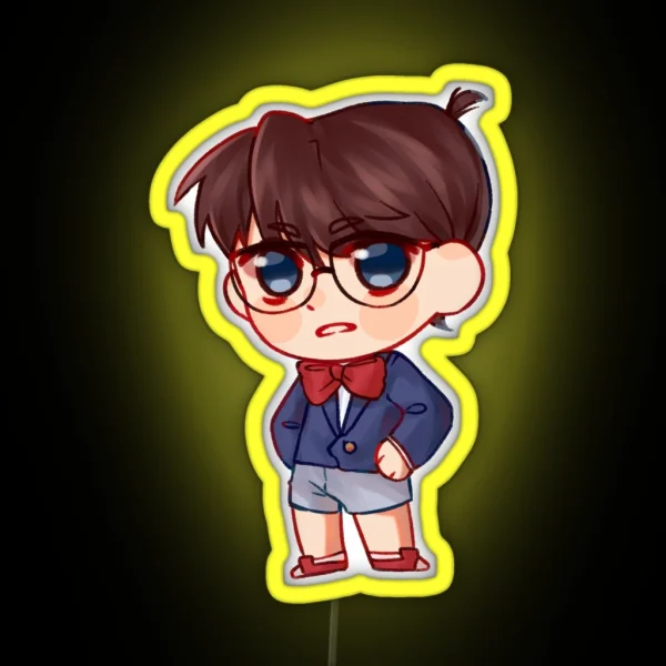 Detective Conan Chibi RGB Neon Sign
