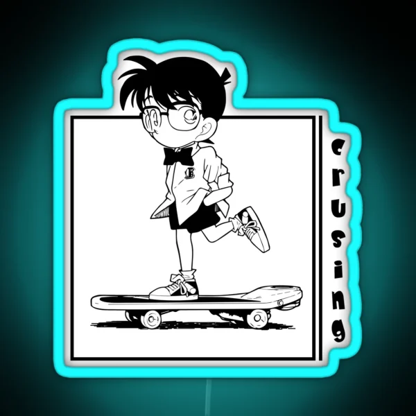 Detective Conan Crusing RGB Neon Sign