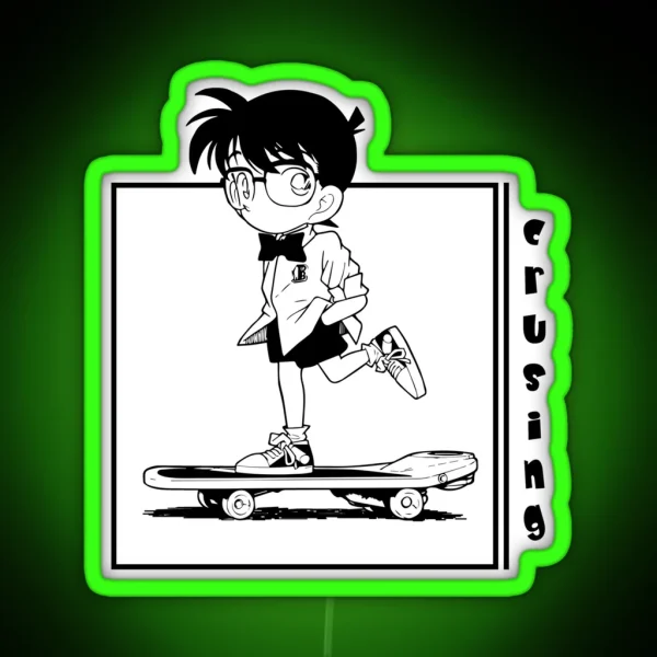 Detective Conan Crusing RGB Neon Sign