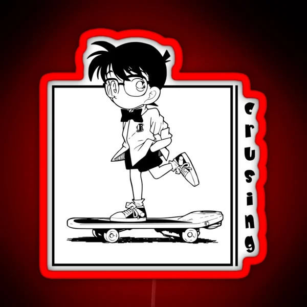 Detective Conan Crusing RGB Neon Sign