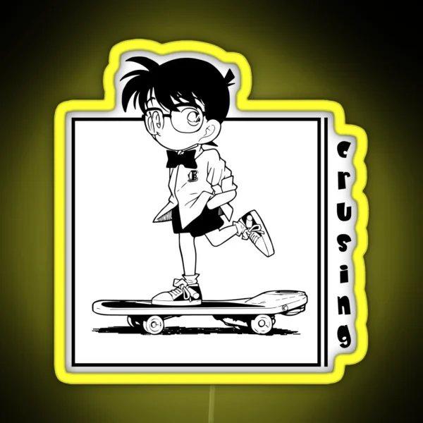 Detective Conan Crusing RGB Neon Sign