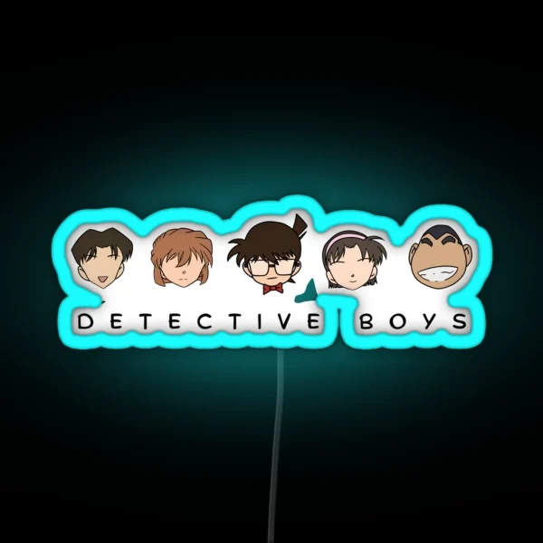 Detective Conan Detective Boys RGB Neon Sign