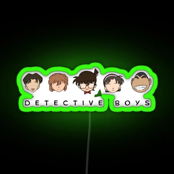 Detective Conan Detective Boys RGB Neon Sign