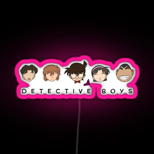 Detective Conan Detective Boys RGB Neon Sign