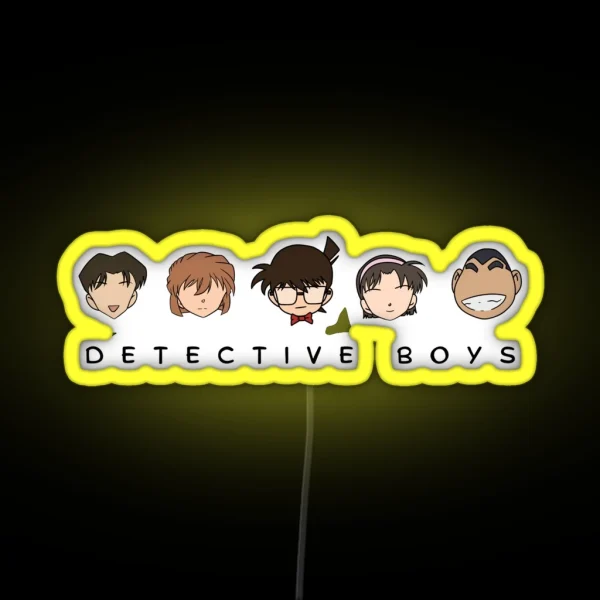 Detective Conan Detective Boys RGB Neon Sign