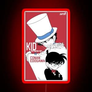 Detective Conan Edit Conan And Kaito Kid RGB Neon Sign