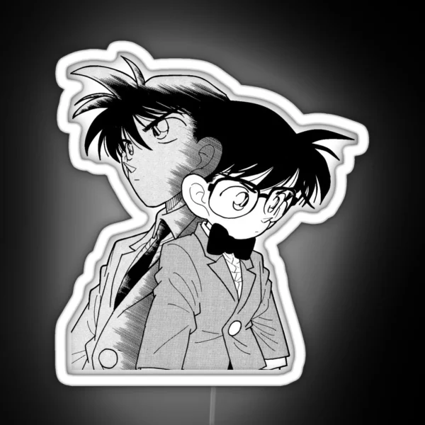 Detective Conan Edit Conan Edogawa And RGB Neon Sign