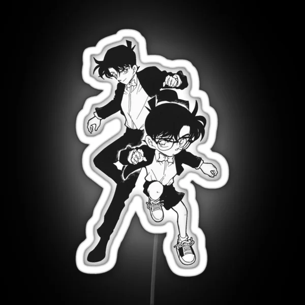Detective Conan Edit Shinichi And Conan RGB Neon Sign