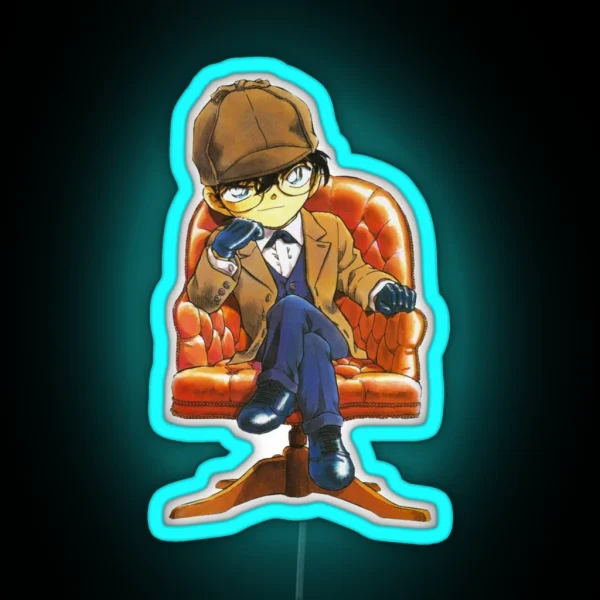 Detective Conan Edogawa Case Closed RGB Neon Sign