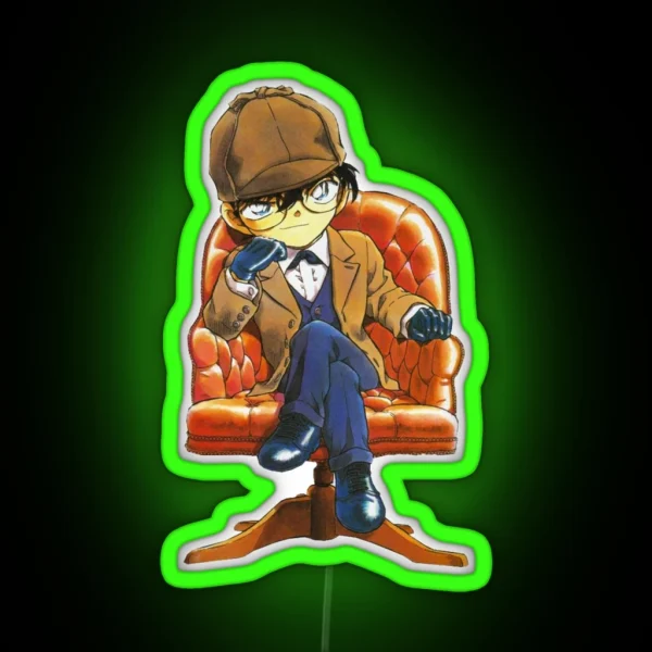 Detective Conan Edogawa Case Closed RGB Neon Sign