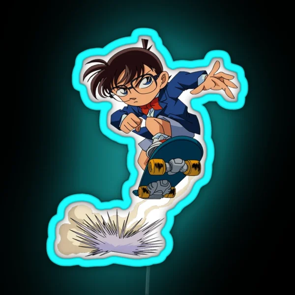 Detective Conan Edogawa Case Closed RGB Neon Sign