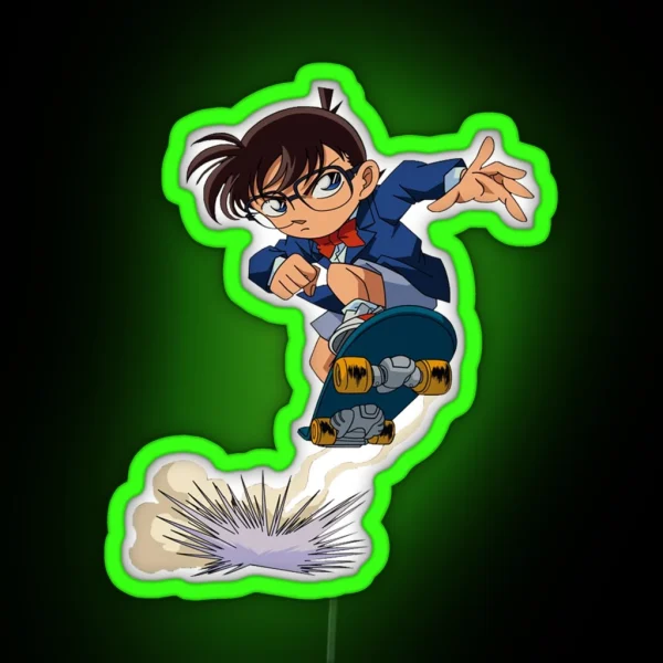 Detective Conan Edogawa Case Closed RGB Neon Sign