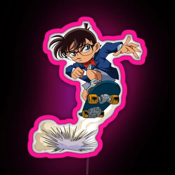 Detective Conan Edogawa Case Closed RGB Neon Sign