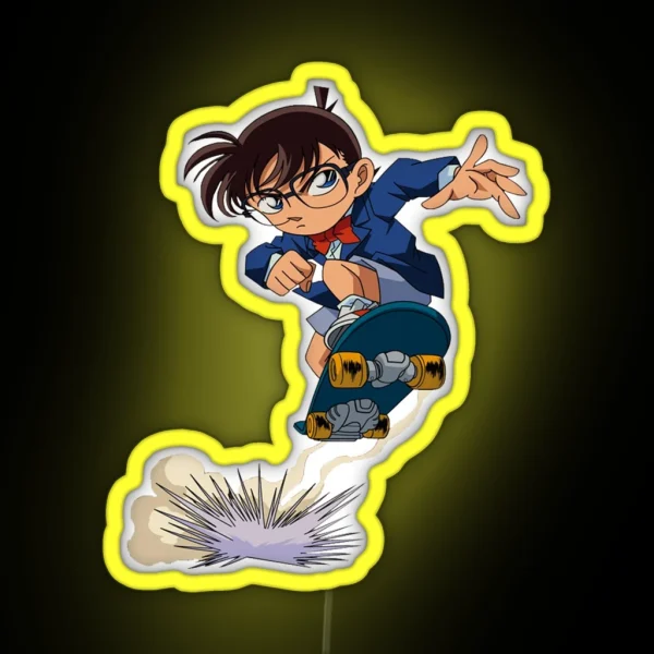 Detective Conan Edogawa Case Closed RGB Neon Sign