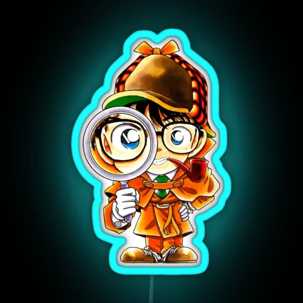 Detective Conan Edogawa Case Closed RGB Neon Sign