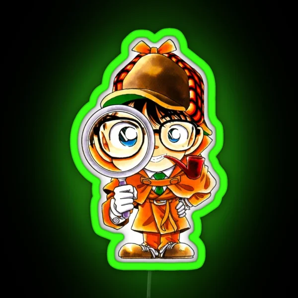 Detective Conan Edogawa Case Closed RGB Neon Sign