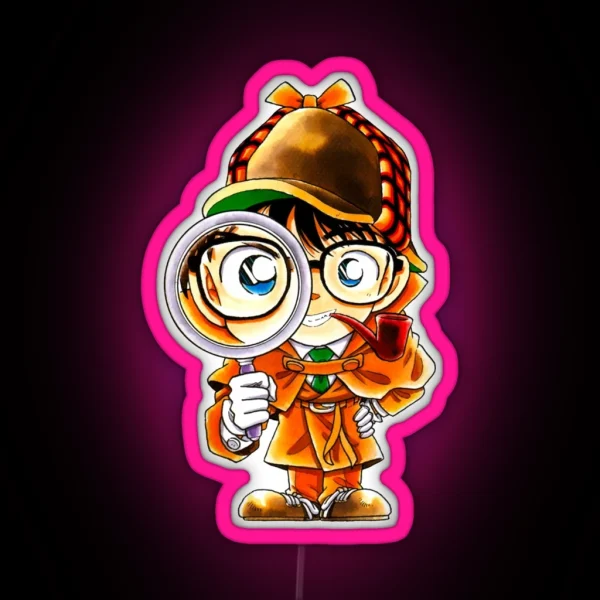 Detective Conan Edogawa Case Closed RGB Neon Sign