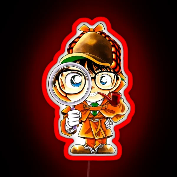 Detective Conan Edogawa Case Closed RGB Neon Sign