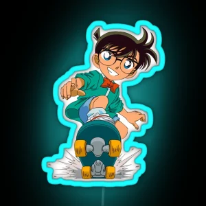 Detective Conan Edogawa Case Closed RGB Neon Sign