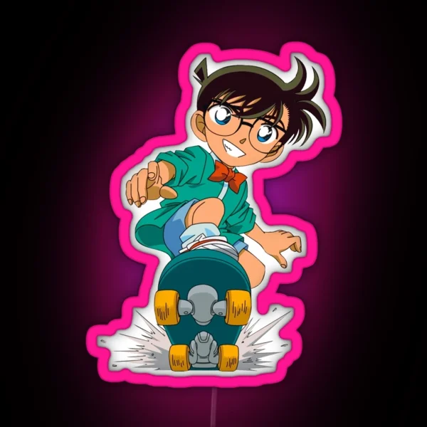 Detective Conan Edogawa Case Closed RGB Neon Sign