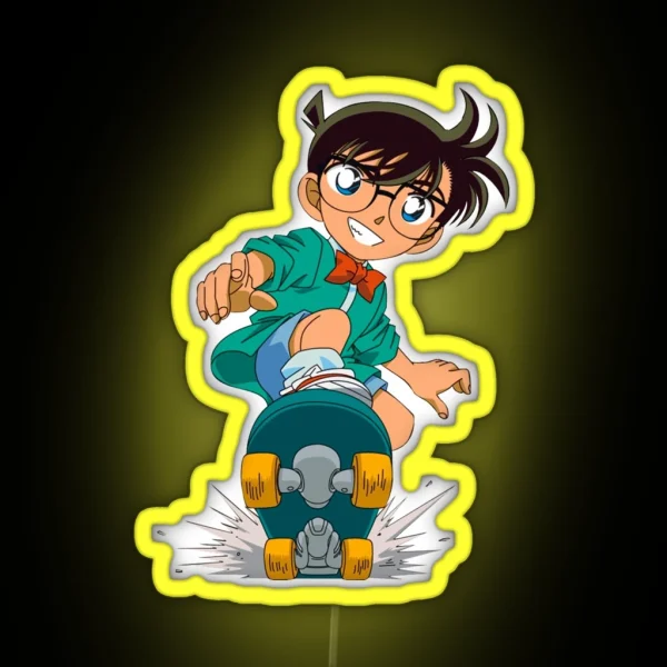 Detective Conan Edogawa Case Closed RGB Neon Sign