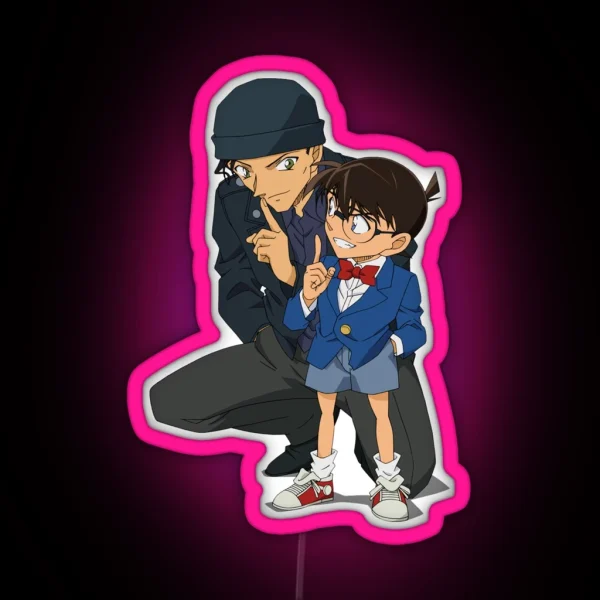 Detective Conan Edogawa Case Closed RGB Neon Sign