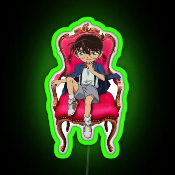 Detective Conan Edogawa Case Closed RGB Neon Sign
