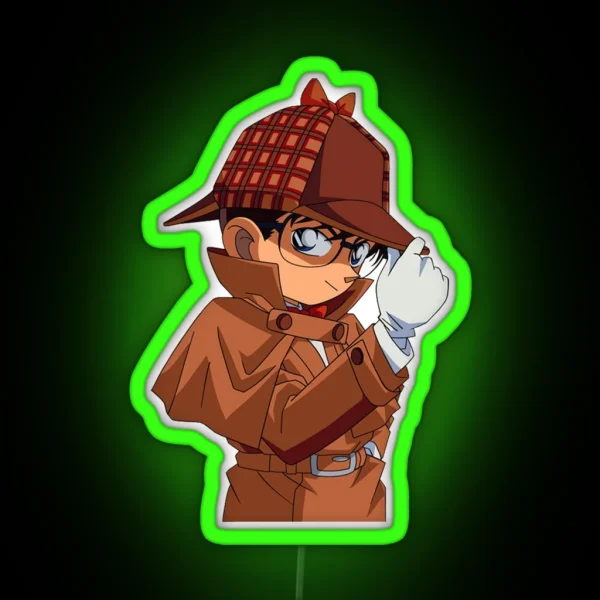 Detective Conan Edogawa Case Closed RGB Neon Sign