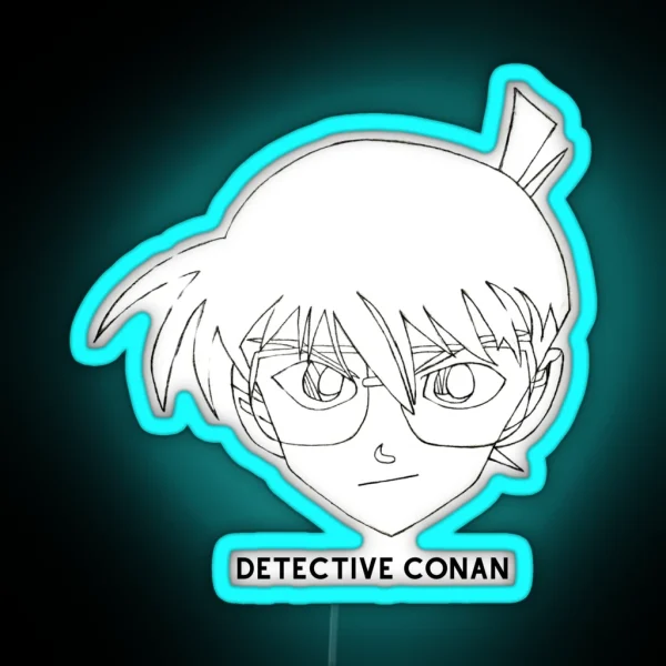 DETECTIVE CONAN HANDMADE MINIMALIST RGB Neon Sign