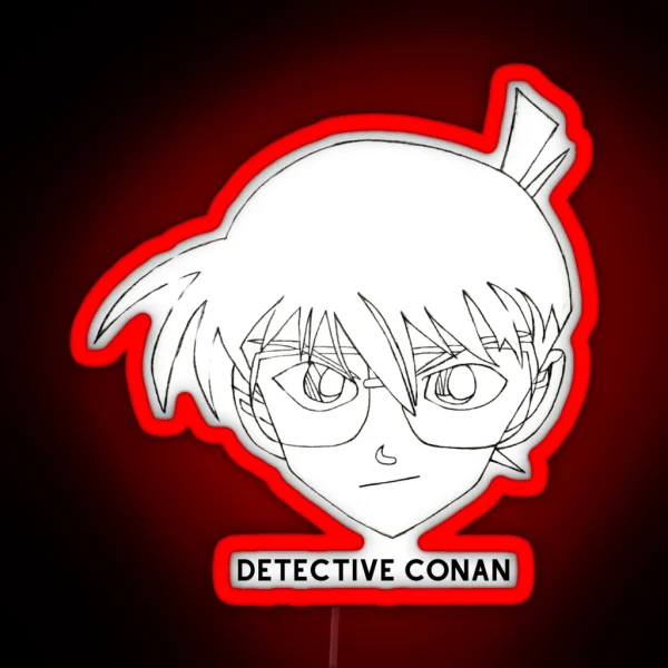 DETECTIVE CONAN HANDMADE MINIMALIST RGB Neon Sign