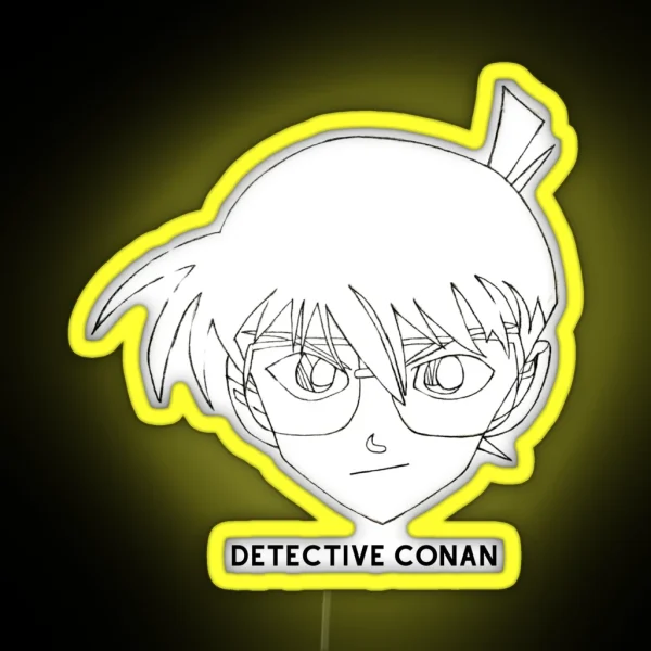 DETECTIVE CONAN HANDMADE MINIMALIST RGB Neon Sign