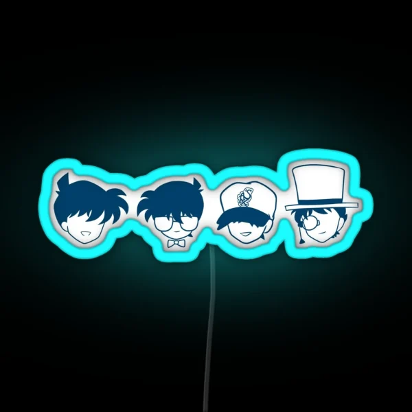 Detective Conan Icons RGB Neon Sign
