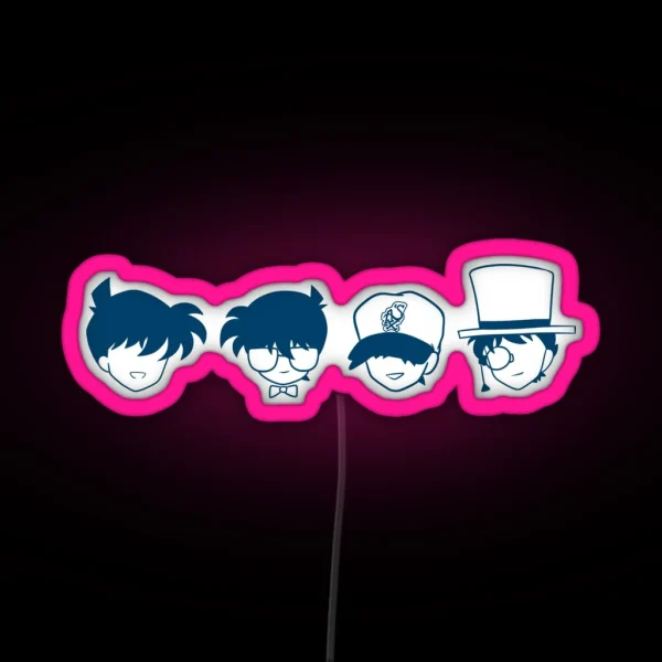 Detective Conan Icons RGB Neon Sign