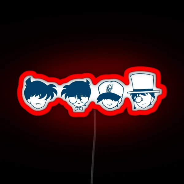 Detective Conan Icons RGB Neon Sign