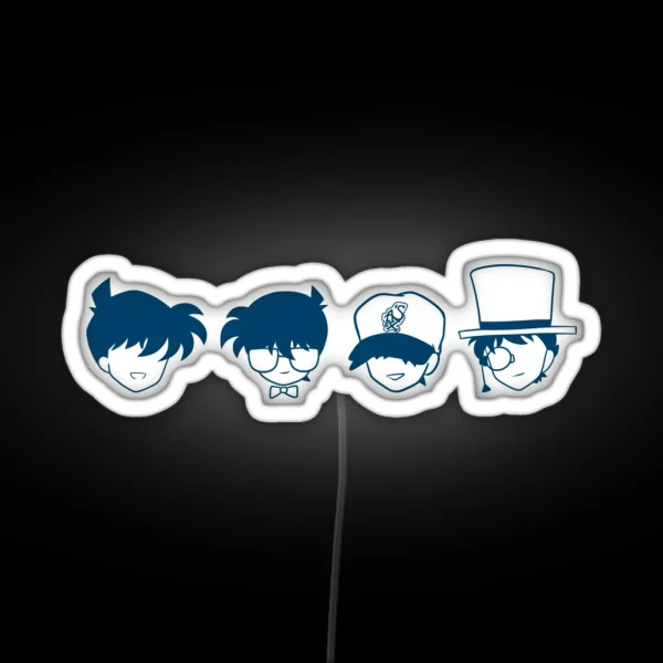 Detective Conan Icons RGB Neon Sign