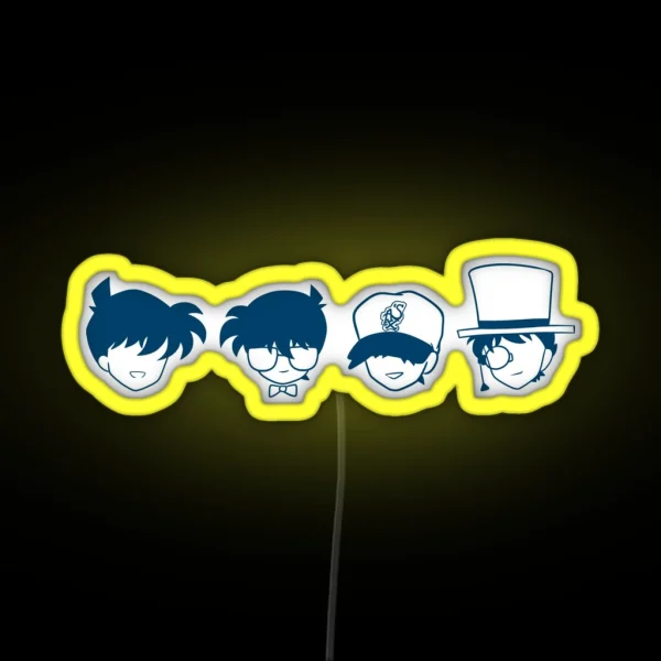 Detective Conan Icons RGB Neon Sign