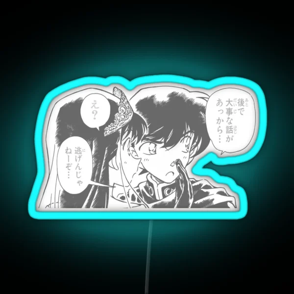 Detective Conan Led Shinichi And Ran RGB Neon Sign