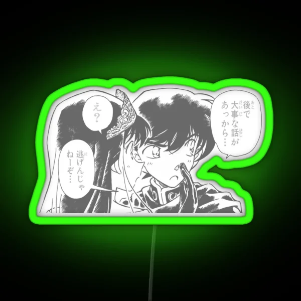 Detective Conan Led Shinichi And Ran RGB Neon Sign