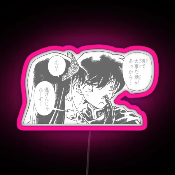 Detective Conan Led Shinichi And Ran RGB Neon Sign